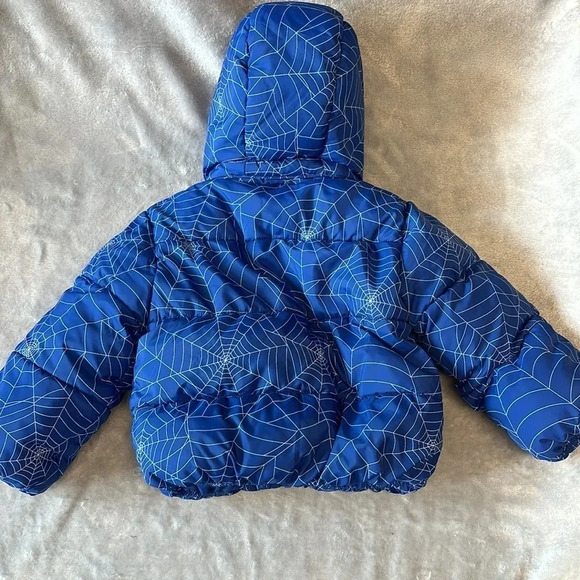 H&M X Marvel  - NWOT - Spiderman puffer winter jacket. Size 18-24 months - Picture 3 of 9